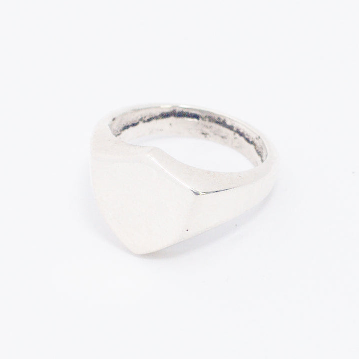 Signet Ring Shield Polished