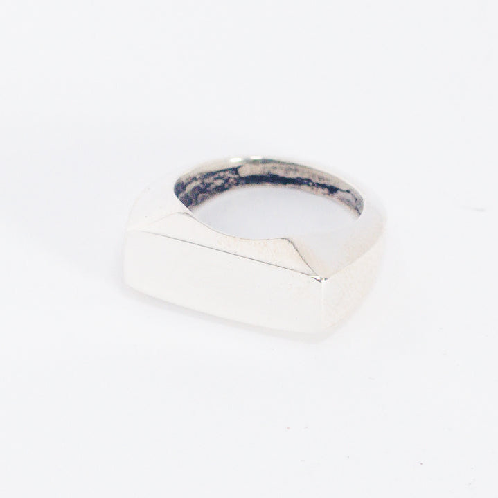 Signet Ring Rectangle Polished